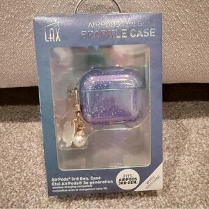NWB LAX AirPods 3rd Generation sparkle case with charms